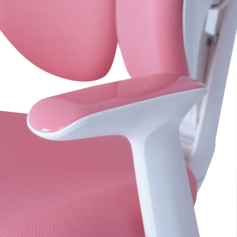 6x Ergonomic Children Kids Study Chairs Height Adjustable - Pink - Mekamart Australia