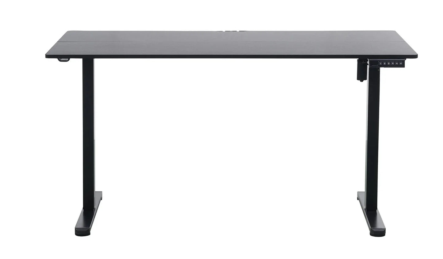 Ergonomic Kids Study Chair & Adjustable Electric Standing Desk Set – Blue Chair & Black Desk - Mekamart Australia