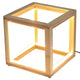 Bamboo Cube LED Lamp Modern Light Minimalistic Scandi - Natural - Mekamart Australia
