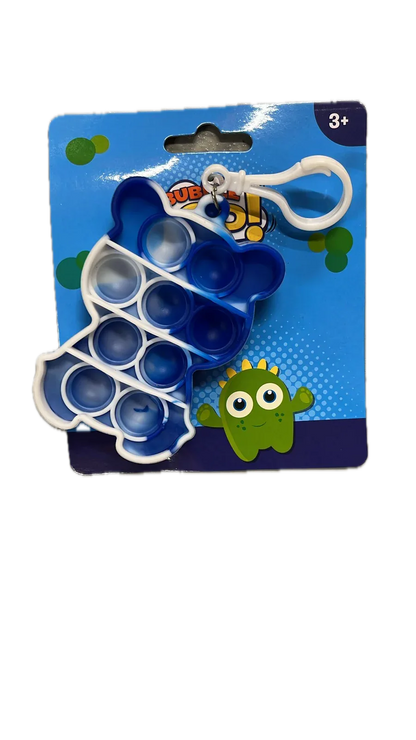 Push Bubble Pop It Fidget Keyring Squeeze Toy Sensory Silicone Stress Reliever - Mekamart Australia