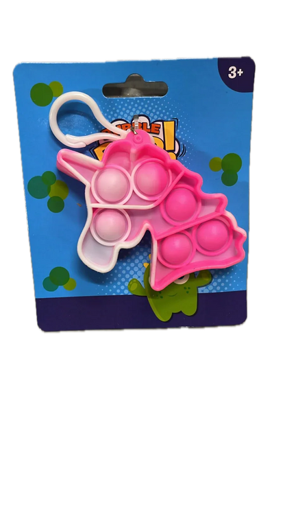 Push Bubble Pop It Fidget Keyring Squeeze Toy Sensory Silicone Stress Reliever - Mekamart Australia