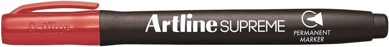 Artline Supreme Permanent Markers - Assorted Colours 15 pack