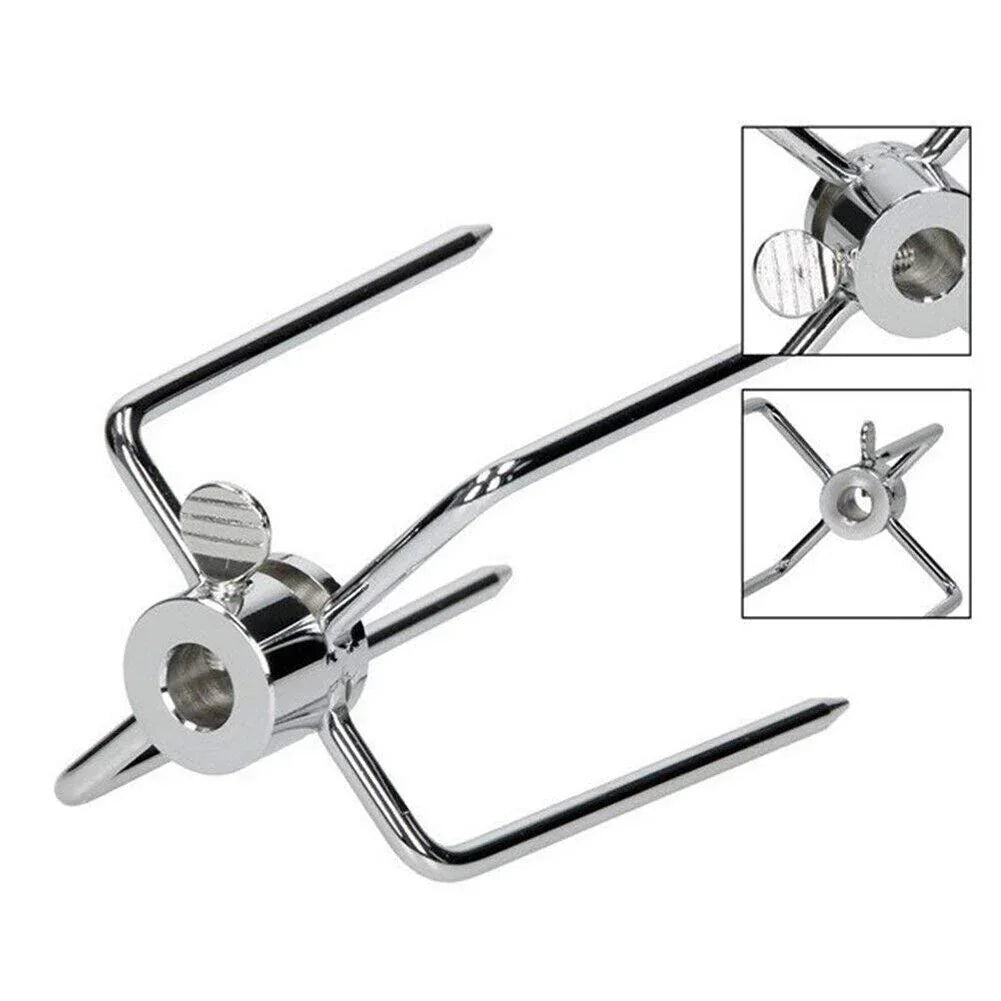 2pcs Rotisserie Spit Forks Roast Chicken Fork Kabob Skewer BBQ Spit Forks Gyro - Mekamart Australia