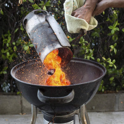 Large Chimney Starter Firewood Quick Rapid Charcoal Lighter Stove For Barbecue - Mekamart Australia