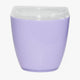 Oval Swing Top Waste Rubbish Bin Acrylic Lightweight Compact Bathroom Office in Purple - Mekamart Australia