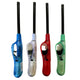 1x Clear Long Gas Lighter for BBQ Kitchen Cigarette w/ Safety Lock - Assorted Colours - Mekamart Australia