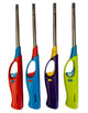 12x Long Gas Lighter for BBQ Kitchen Cigarette w/ Safety Lock - Assorted Colours - Mekamart Australia