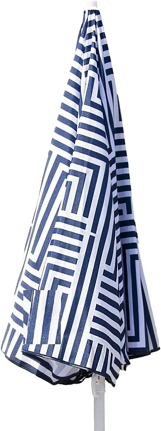 Outdoor Garden Beach Umbrella 1.8m Sun Shade w/Carry Bag Tilt Pool Sun Protection AU - Mekamart Australia