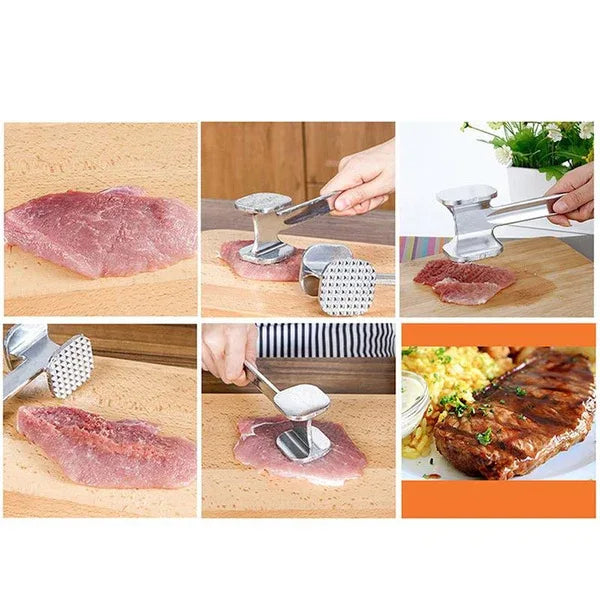 25cm Hammer Meat Tenderiser Chicken Steak Mallet Beef Handle - Mekamart Australia