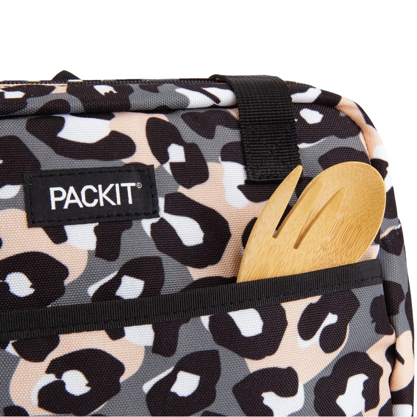 PACKIT Freezable Ice Lunch Bag Tote Food Storage Camping Travel Tiger - Wild Leopard - Mekamart Australia