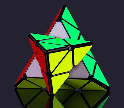 3x3 Triangle Speed Cube Pyramid Brain Teaser Puzzle Magic Educational Toy - Mekamart Australia