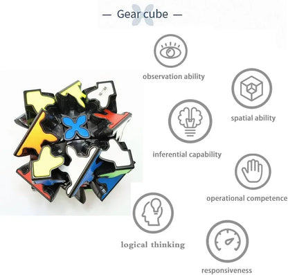 3x3 Square Speed Cube Pyramid Brain Teaser Puzzle Magic Educational Toy - Mekamart Australia