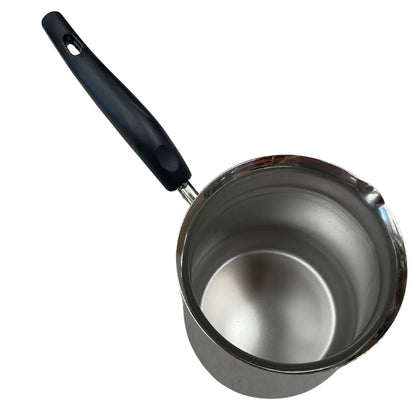 1.2L TURKISH COFFEE POT Milk Warmer Jug w Handle STAINLESS STEEL - Mekamart Australia