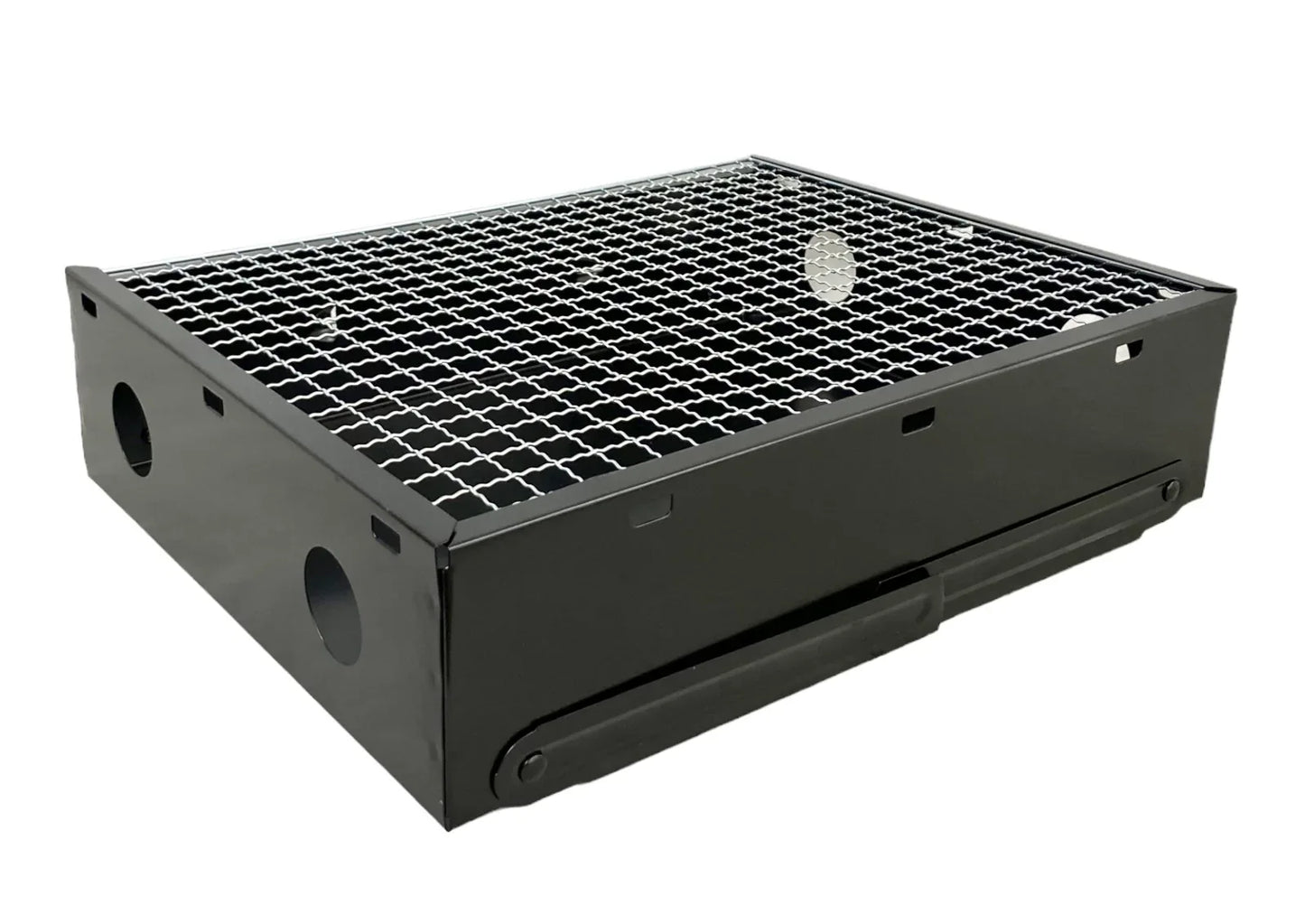 Mini Portable Foldable Charcoal Grill BBQ Grill Outdoor - Matte Black - Mekamart Australia