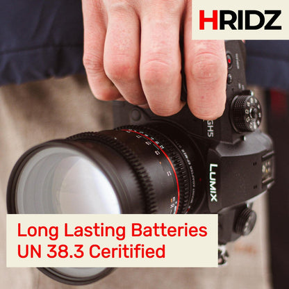 Hridz BLK22 Battery and Dual charger pack for Panasonic DMW-BLK22 LUMIX DSLR - combo-pack