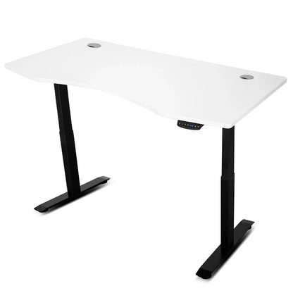 Lifespan Fitness V-FOLD Treadmill with ErgoDesk Automatic Standing Desk 1500mm in White/Black