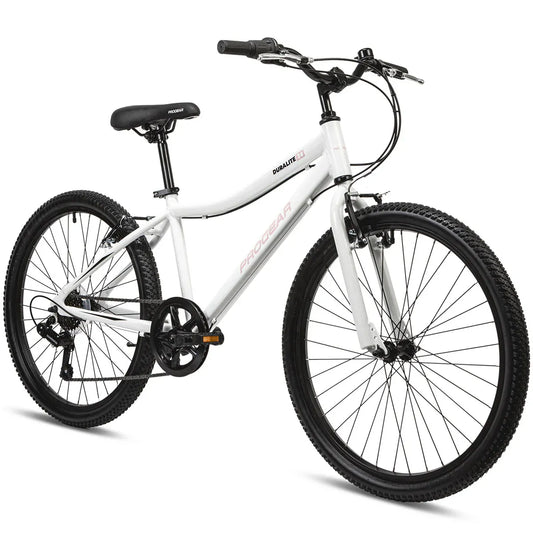 Progear DuraLite 24" Girls 7 Speed Bike - Pearl White