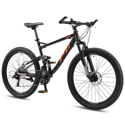 Progear Trail Dual Suspension MTB 26*19" Black Ember