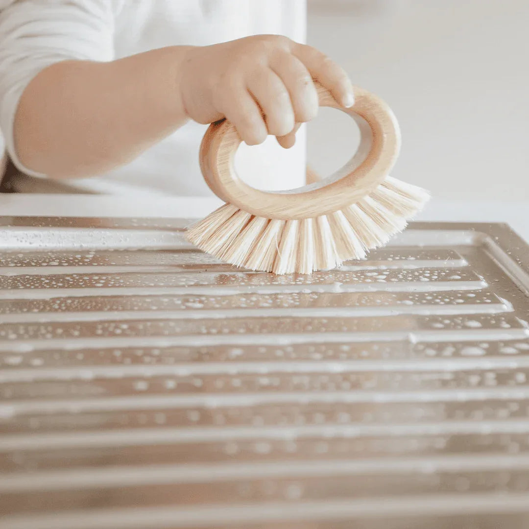Bamboo Veggie Scrubber Brush - Mekamart Australia