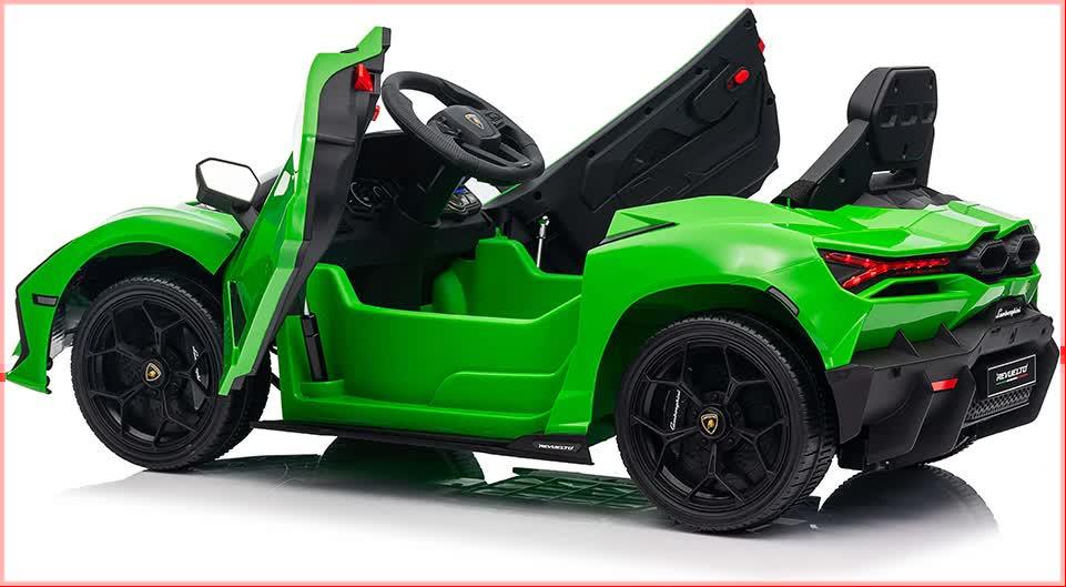 Lamborghini Revuelto Licensed Ride on 12V Remote Control Power Battery Car With Scissor door – Green - Mekamart Australia