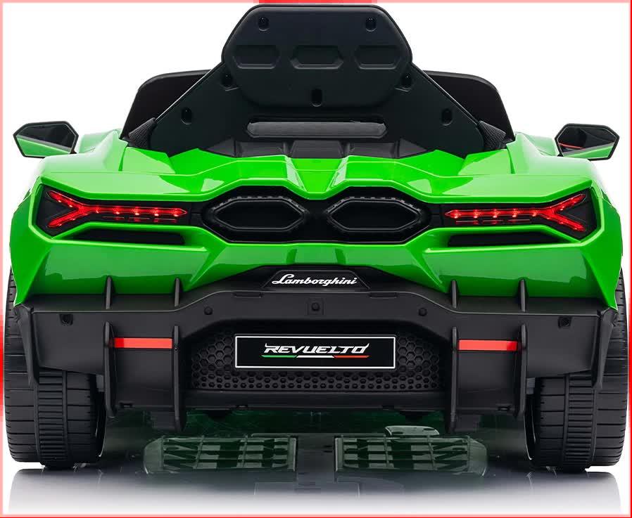 Lamborghini Revuelto Licensed Ride on 12V Remote Control Power Battery Car With Scissor door – Green - Mekamart Australia