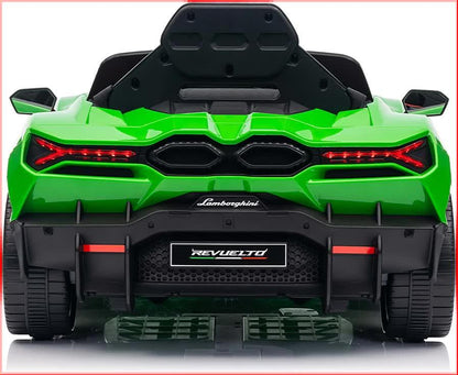 Lamborghini Revuelto Licensed Ride on 12V Remote Control Power Battery Car With Scissor door – Green - Mekamart Australia