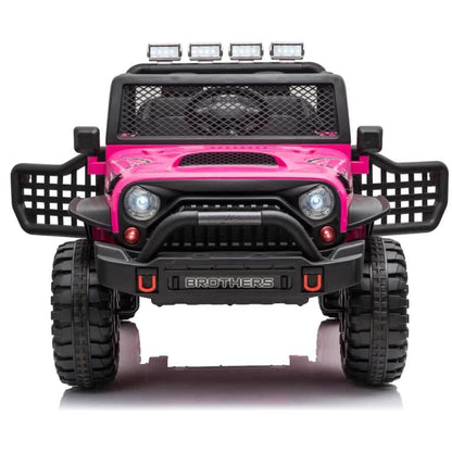 Jeep Off Road Inspired Ride On Car Kids Fairyland Adventure – Pink - Mekamart Australia
