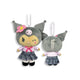 Sanrio Kuromi Tan Uniform Plush Mascot Keychain - Mekamart Australia