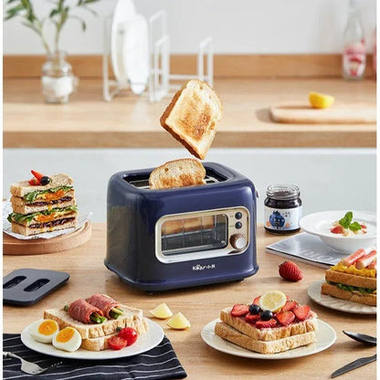 BEAR Double Slots Bread Toaster With Glass Window DSL-C02X1 - Mekamart Australia