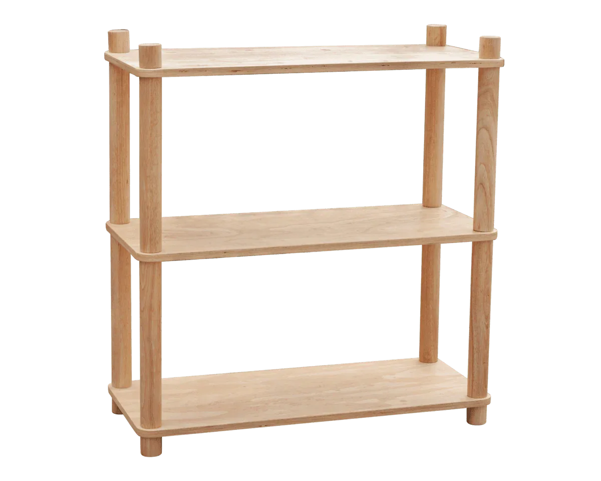 Montessori 3 tier shelf - Mekamart Australia