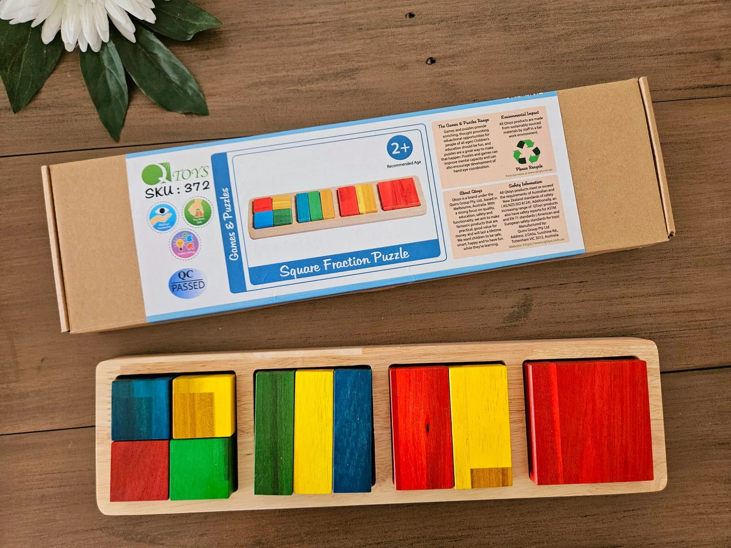 Square Fraction Puzzle - Mekamart Australia