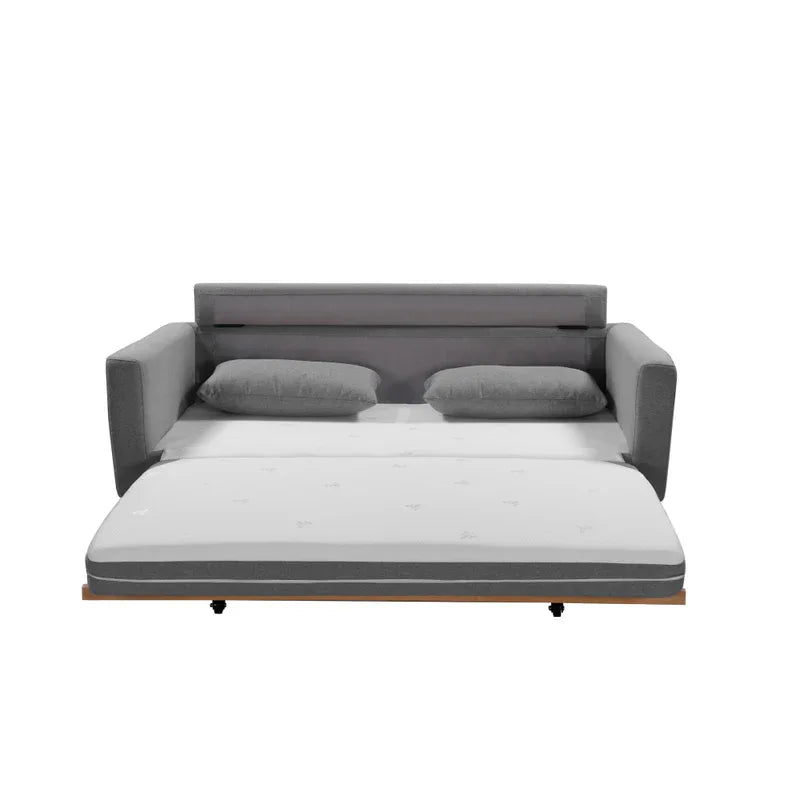 SHASA 2 Seater Pull-out Sofa bed Grey celadon - Mekamart Australia