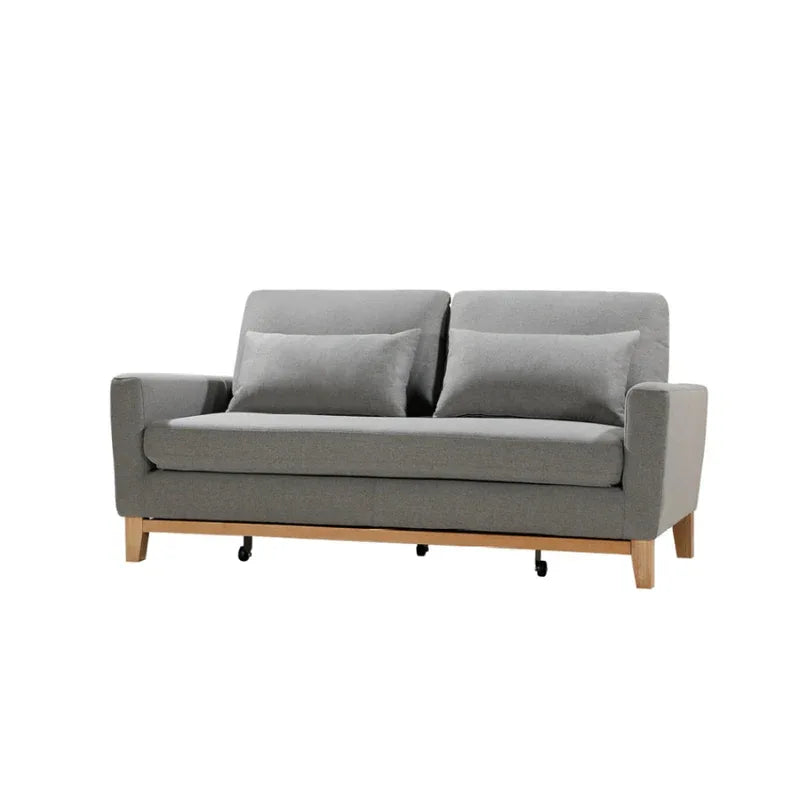 SHASA 2 Seater Pull-out Sofa bed Grey celadon - Mekamart Australia