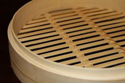 6 Inch Bamboo Steamer Set-2 Steamer Baskets With 1 Lid - Mekamart Australia