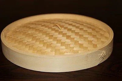 8 Inch Bamboo Steamer Set-2 Steamer Baskets With 1 Lid - Mekamart Australia