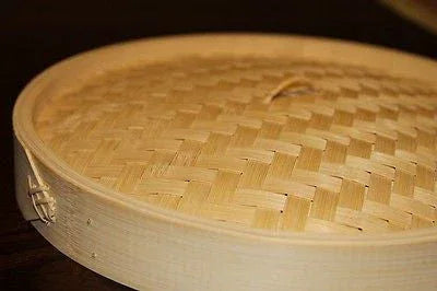 8 Inch Bamboo Steamer Set-2 Steamer Baskets With 1 Lid - Mekamart Australia