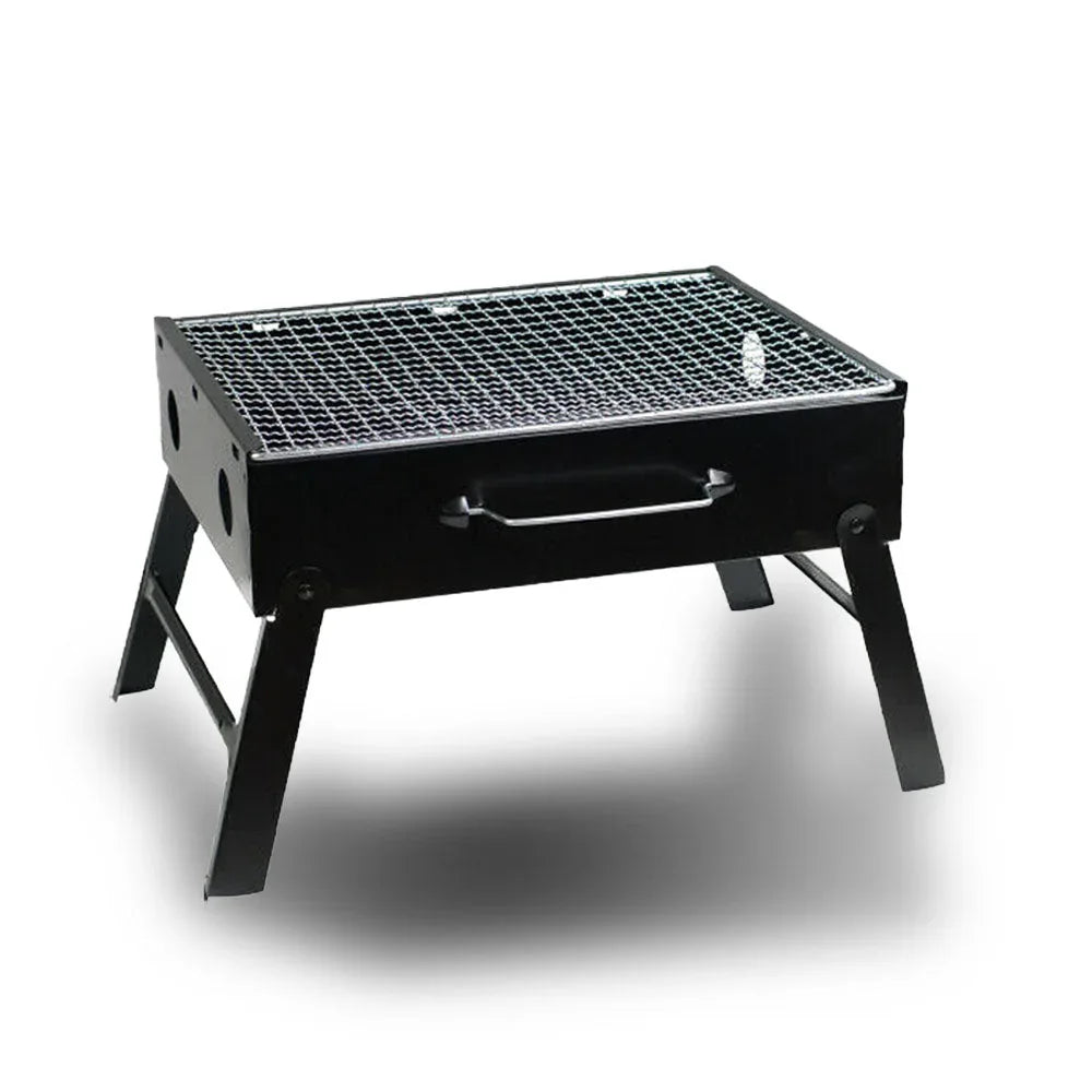 Outdoor Camping Portable & Foldable Charcoal BBQ Grill Hibachi Picnic Barbecue - Mekamart Australia