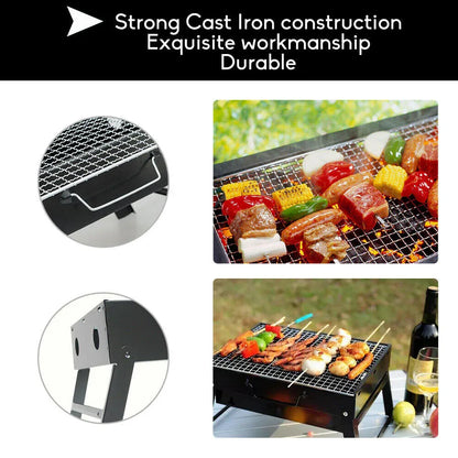 Outdoor Camping Portable & Foldable Charcoal BBQ Grill Hibachi Picnic Barbecue - Mekamart Australia