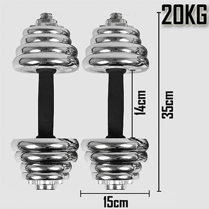 20KG York Dumbbell Set Weight Dumbbells Home Gym Fitness BarBell w/ Case