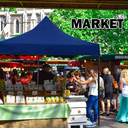 3x3m Pop Up Gazebo Outdoor Tent Folding Marquee Party Camping Market Canopy - blue - Mekamart Australia
