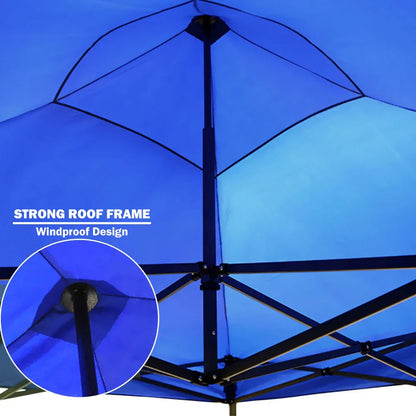 3x3m Pop Up Gazebo Outdoor Tent Folding Marquee Party Camping Market Canopy - blue - Mekamart Australia