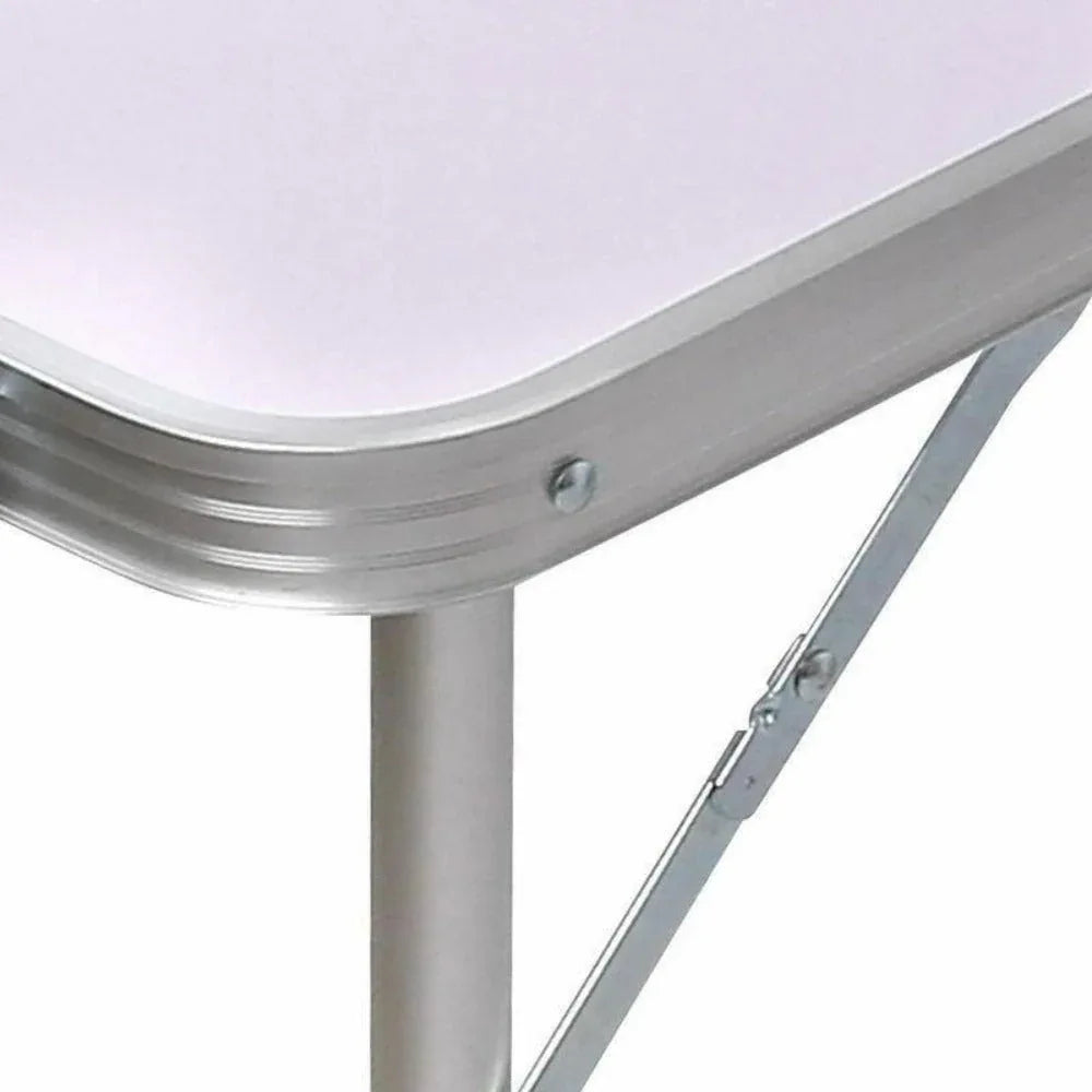 Portable Folding Picnic Camping Set BBQ Party Aluminium Table 4 Foldable Chairs - Mekamart Australia