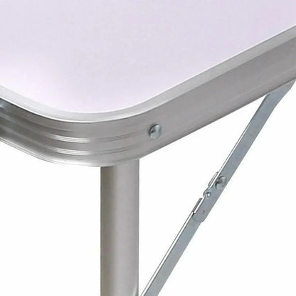Portable Folding Picnic Camping Set BBQ Party Aluminium Table 4 Foldable Chairs - Mekamart Australia