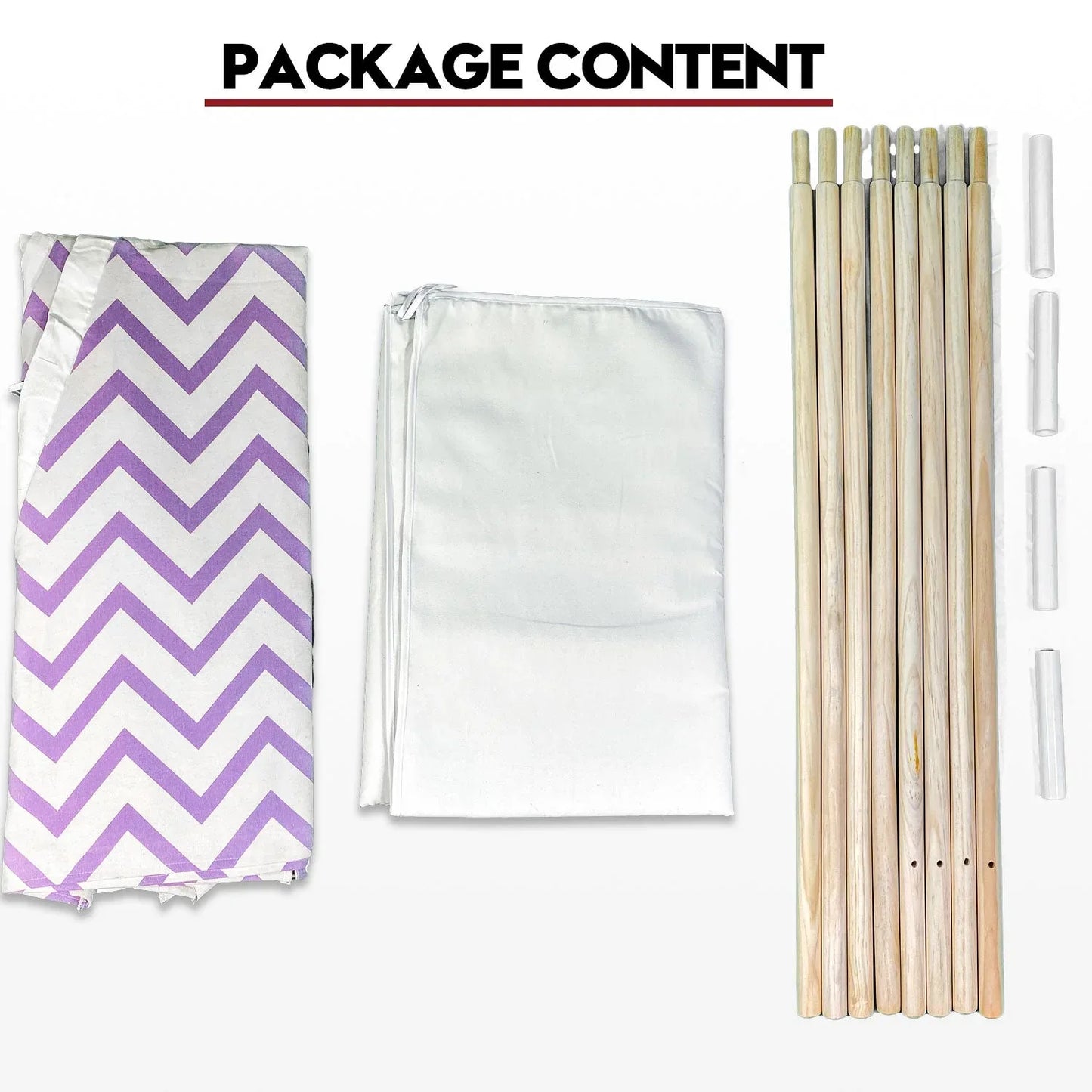 Giant Cotton Canvas Kids Teepee Wigwam Children Pretend Play Tent Indoor Outdoor Party - purple - Mekamart Australia
