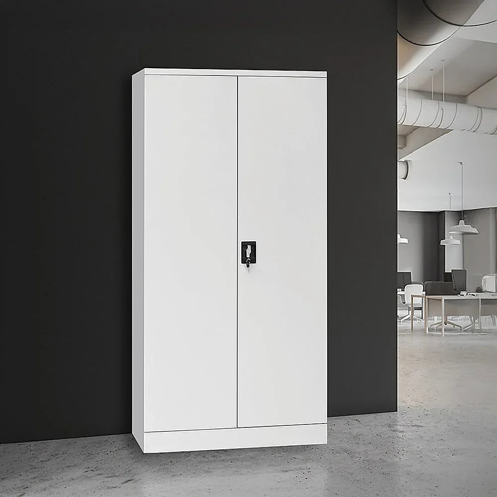 Two-Door Shelf Office Gym Filing Storage Locker Cabinet Safe - Mekamart Australia