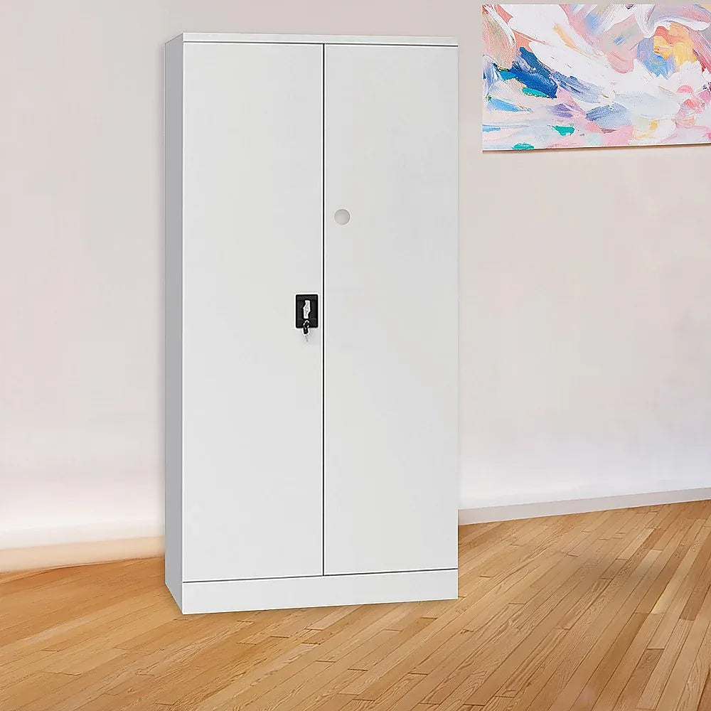 Two-Door Shelf Office Gym Filing Storage Locker Cabinet Safe - Mekamart Australia