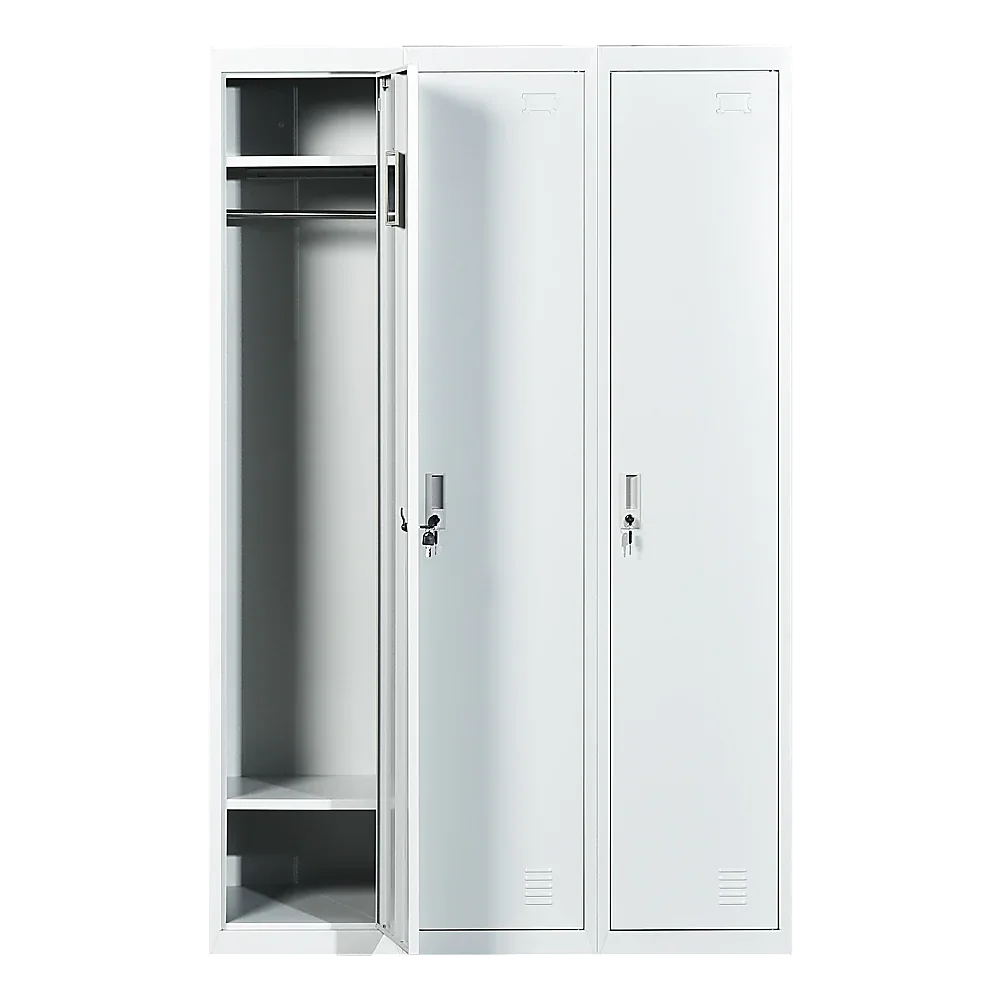 Three-Door Side by Side Office Gym Shed Storage Locker - Mekamart Australia