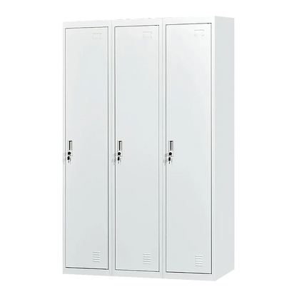 Three-Door Side by Side Office Gym Shed Storage Locker - Mekamart Australia