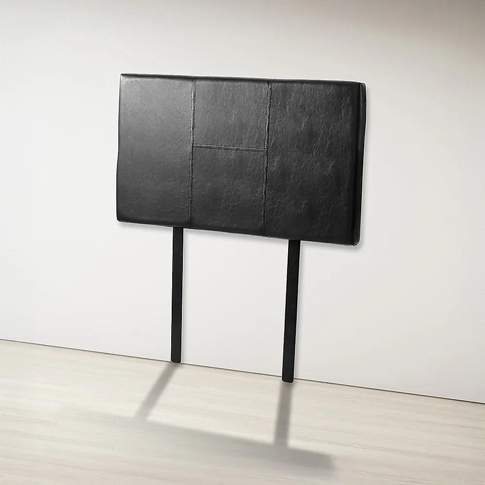 PU Leather Single Bed Headboard Bedhead - Black - Mekamart Australia