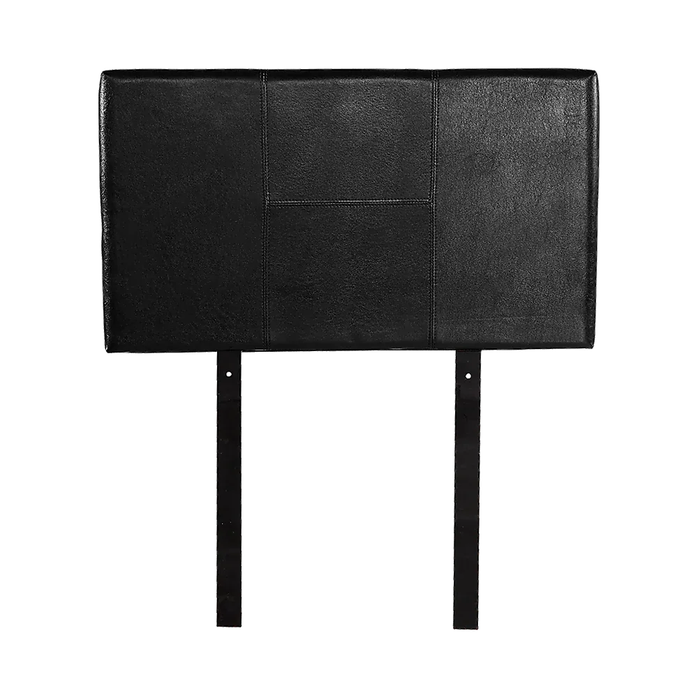 PU Leather Single Bed Headboard Bedhead - Black - Mekamart Australia